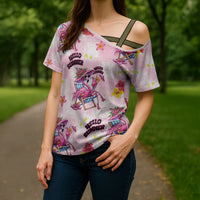 Hawaii Flamingo Hello Summer Cross Shoulder Shirt Hawaiian Quilt Pattern