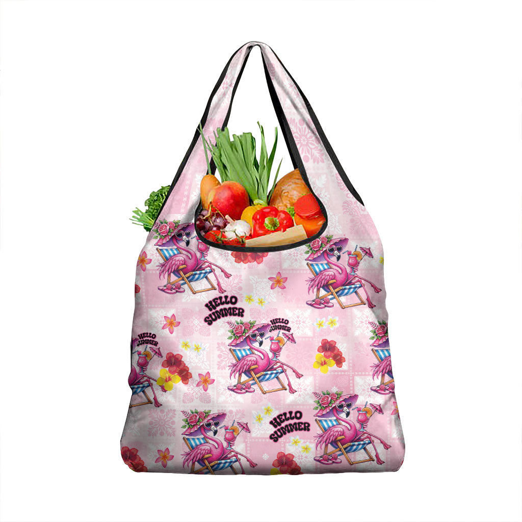 Hawaii Flamingo Hello Summer Grocery Bag Hawaiian Quilt Pattern