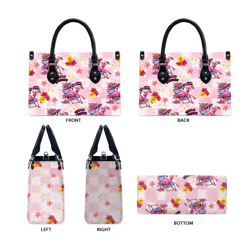 Hawaii Flamingo Hello Summer Leather Bag Hawaiian Quilt Pattern