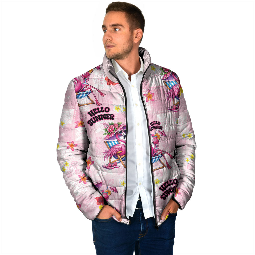 Hawaii Flamingo Hello Summer Padded Jacket Hawaiian Quilt Pattern