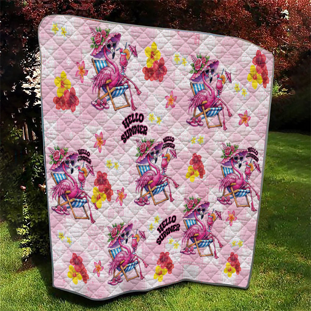 Hawaii Flamingo Hello Summer Quilt Hawaiian Quilt Pattern