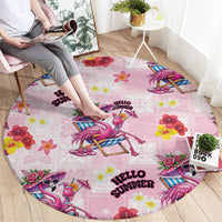 Hawaii Flamingo Hello Summer Round Carpet Hawaiian Quilt Pattern