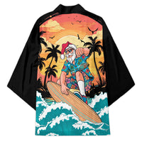 Vintage Santa Claus Surfing Summer Kimono Mele Kalikimaka i Iulai!
