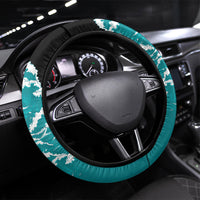 Vintage Santa Claus Surfing Summer Steering Wheel Cover Mele Kalikimaka i Iulai!