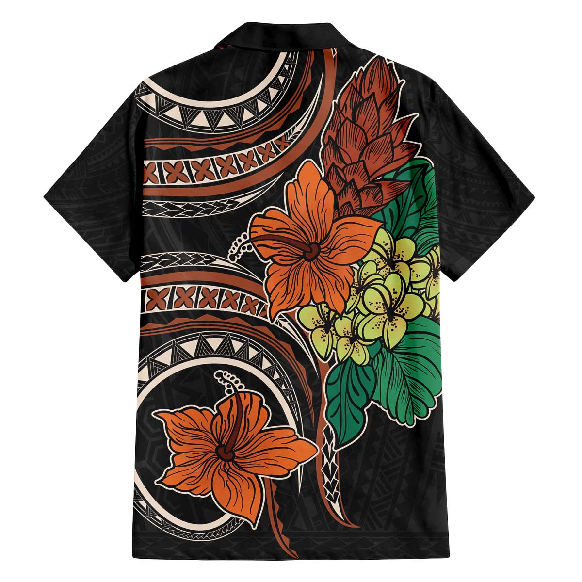 Vintage Hibiscus Pacific Floral Family Matching Off Shoulder Short Dress and Hawaiian Shirt LT9 - Polynesian Pride
