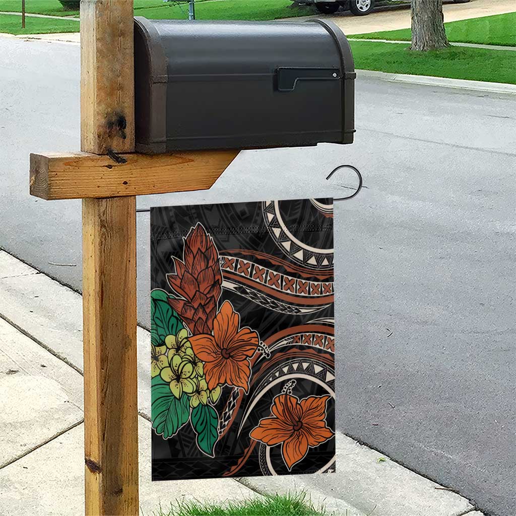 Vintage Hibiscus Pacific Floral Garden Flag