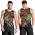 Vintage Hibiscus Pacific Floral Men Tank Top