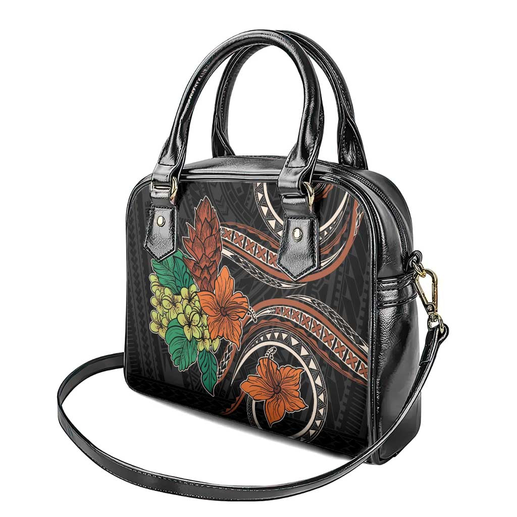 Vintage Hibiscus Pacific Floral Shoulder Handbag LT9 - Polynesian Pride