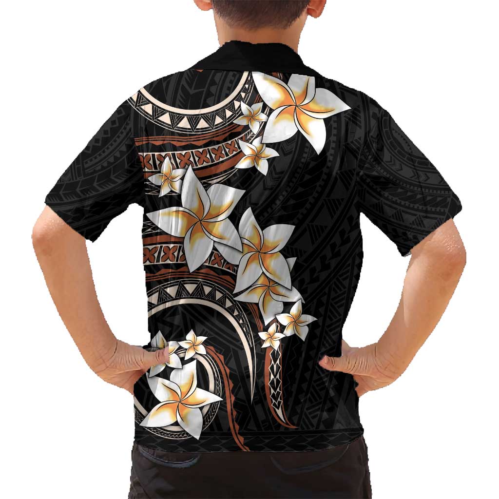 Vintage Plumeria Pacific Floral Family Matching Tank Maxi Dress and Hawaiian Shirt