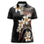 Vintage Plumeria Pacific Floral Women Polo Shirt