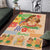 Kawaii Hula Girls Area Rug Aloha Hibiscus Flowers