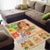 Kawaii Hula Girls Area Rug Aloha Hibiscus Flowers