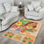 Kawaii Hula Girls Area Rug Aloha Hibiscus Flowers