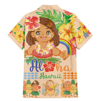 Kawaii Hula Girls Family Matching Mermaid Dress and Hawaiian Shirt Aloha Hibiscus Flowers LT9 - Polynesian Pride