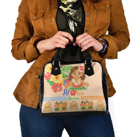 Kawaii Hula Girls Shoulder Handbag Aloha Hibiscus Flowers LT9 - Polynesian Pride
