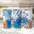 Hibiscus Turtle Tattoo Coral Reef Tumbler Cup with Polynesian Tribal