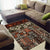 Pacific Hibiscus Tapa Tribal Vintage Area Rug Brown Motif