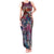Pacific Hibiscus Tapa Tribal Vintage Tank Maxi Dress Pink Motif