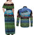 Personalised Fiji Viti Levu Couples Matching Off Shoulder Maxi Dress and Long Sleeve Button Shirt Tagimoucia and Tapa Tribal Pattern