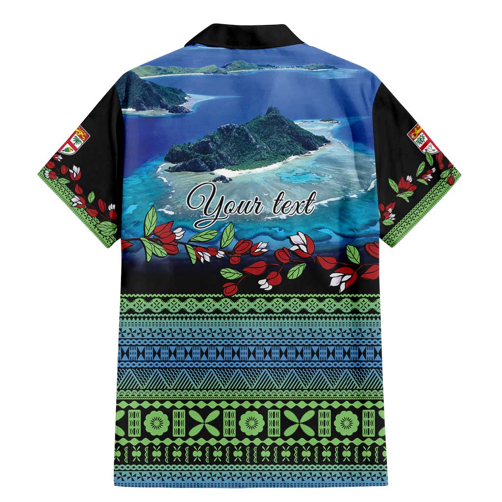 Personalised Fiji Viti Levu Family Matching Mermaid Dress and Hawaiian Shirt Tagimoucia and Tapa Tribal Pattern