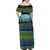 Personalised Fiji Viti Levu Family Matching Off Shoulder Maxi Dress and Hawaiian Shirt Tagimoucia and Tapa Tribal Pattern