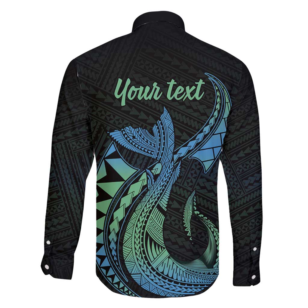 Personalised Hawaii Kure Atoll Family Matching Tank Maxi Dress and Hawaiian Shirt Holaniku Coral Reef with Polynesian Tribal