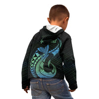 Personalised Hawaii Kure Atoll Kid Hoodie Holaniku Coral Reef with Polynesian Tribal