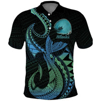 Personalised Hawaii Kure Atoll Polo Shirt Holaniku Coral Reef with Polynesian Tribal