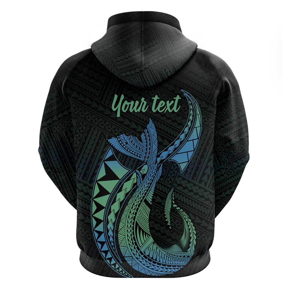Personalised Hawaii Kure Atoll Zip Hoodie Holaniku Coral Reef with Polynesian Tribal LT9 - Polynesian Pride