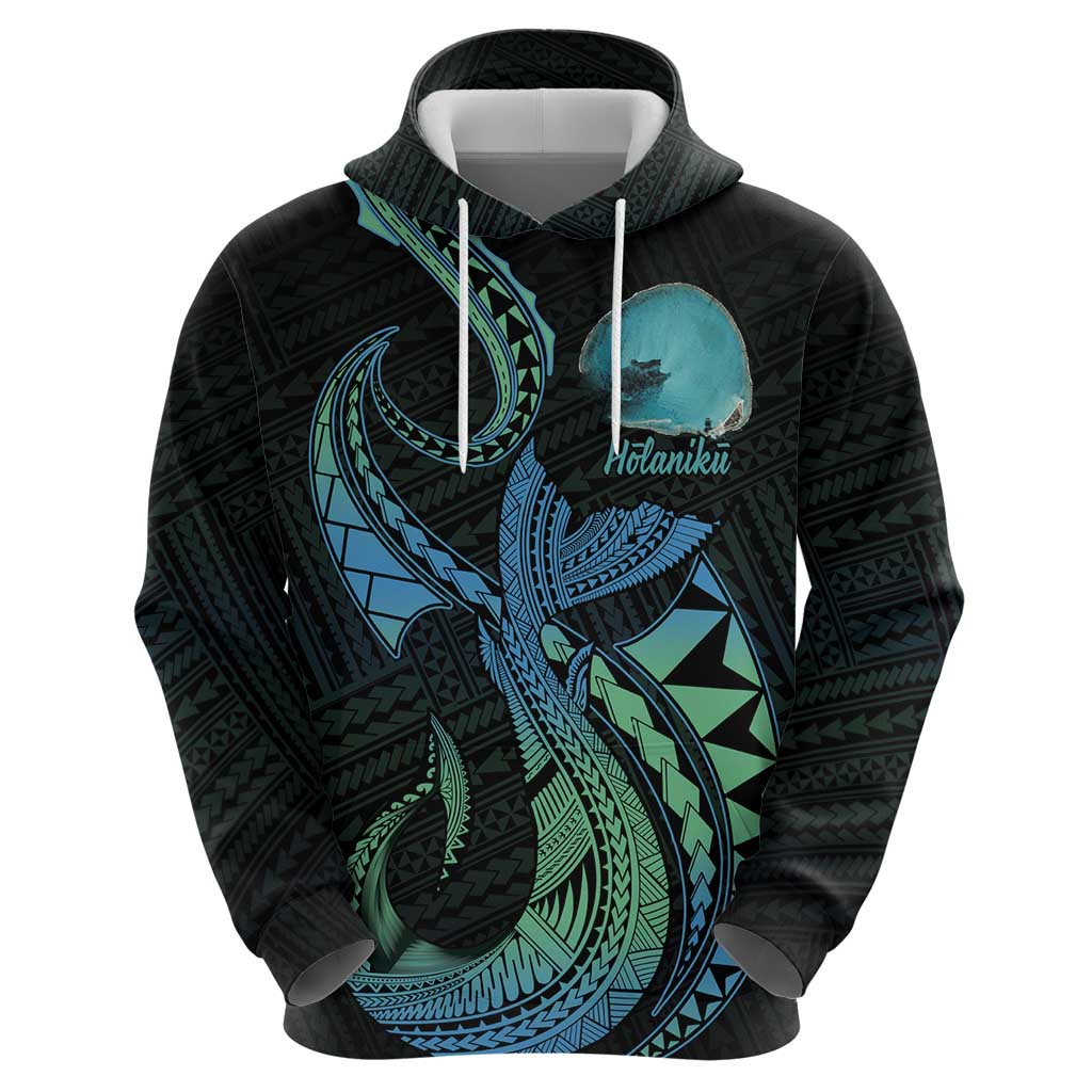 Personalised Hawaii Kure Atoll Zip Hoodie Holaniku Coral Reef with Polynesian Tribal LT9 - Polynesian Pride