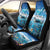 Personalised Palau Kayangel Atoll Car Seat Cover Turtle With Coral Reef Under Water