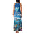 Personalised Palau Kayangel Atoll Family Matching Tank Maxi Dress and Hawaiian Shirt Turtle With Coral Reef Under Water