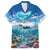 Personalised Palau Kayangel Atoll Hawaiian Shirt Turtle With Coral Reef Under Water