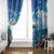 Personalised Palau Kayangel Atoll Window Curtain Turtle With Coral Reef Under Water