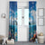 Personalised Palau Kayangel Atoll Window Curtain Turtle With Coral Reef Under Water