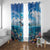 Personalised Palau Kayangel Atoll Window Curtain Turtle With Coral Reef Under Water