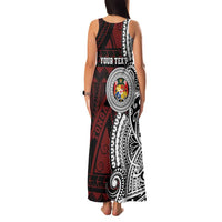 Personalised Tonga Constitution Day 1875 Family Matching Tank Maxi Dress and Hawaiian Shirt Polynesian Tribal Tattoo