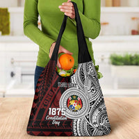 Personalised Tonga Constitution Day 1875 Grocery Bag Polynesian Tribal Tattoo