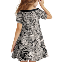 Polynesia Family Matching Tank Maxi Dress and Hawaiian Shirt Tribal Polynesian Spirit With Beige Pacific Flowers LT9 - Polynesian Pride