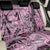 Polynesia Back Car Seat Cover Tribal Polynesian Spirit With Pink Pacific Flowers