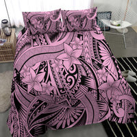 Polynesia Bedding Set Tribal Polynesian Spirit With Pink Pacific Flowers LT9 - Polynesian Pride