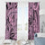 Polynesia Window Curtain Tribal Polynesian Spirit With Pink Pacific Flowers LT9 - Polynesian Pride