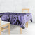 Polynesia Tablecloth Tribal Polynesian Spirit With Violet Pacific Flowers LT9 - Polynesian Pride