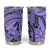 Violet Pacific Flowers Tribal Polynesian Spirit Tumbler Cup