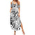 Polynesia Summer Maxi Dress Tribal Polynesian Spirit With White Pacific Flowers LT9 Women White - Polynesian Pride