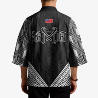 Black Samoa Tribal Chest Tattoo Kimono LT9 - Polynesian Pride