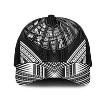 Black Samoa Tribal Chest Tattoo Mesh Trucker Cap LT9 One Size Black Black - Polynesian Pride