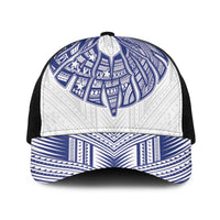 White Samoa Tribal Chest Tattoo Baseball Net Cap LT9 One Size Black White - Polynesian Pride