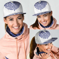 White Samoa Tribal Chest Tattoo Mesh Trucker Cap LT9 - Polynesian Pride