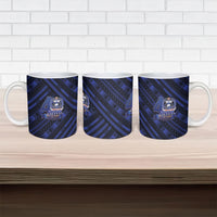 Toa Samoa 40th Anniversary Ceramic Mug Royal Blue Tribal LT9 - Polynesian Pride